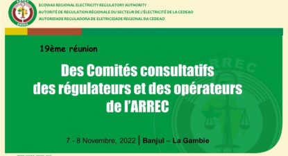 19ème Réunion des Comités Consultatifs de l’ARREC – Banjul|7-8 Novembre 2022